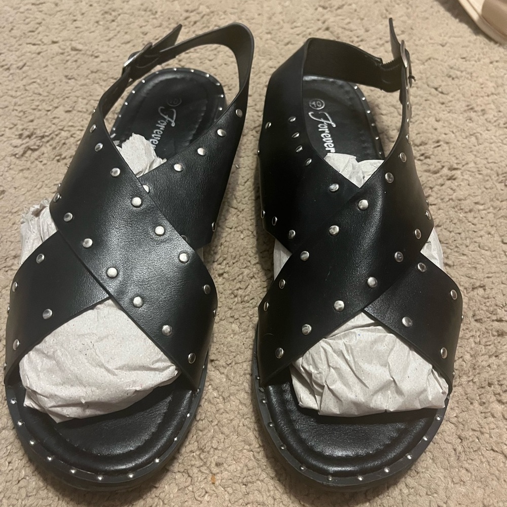 Edgy by black sandals